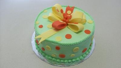Birthday Cakes Houston on Polka Dots Baby Shower Cake