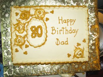 Hat Box 80th Birthday Fondant Custom Cake - B0618 – Circo's Pastry Shop