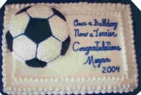 soccer ball sheet cake