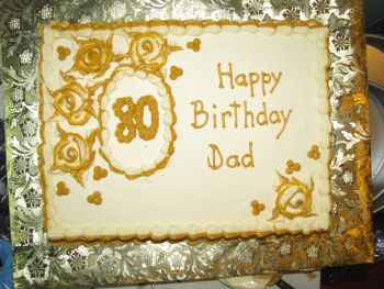 80th Birthday Cake Ideas