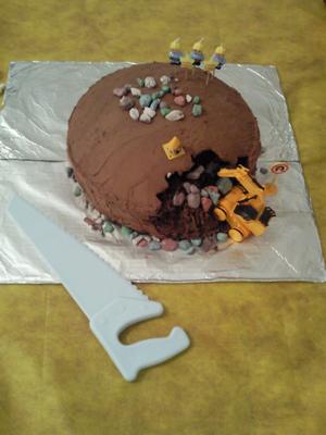 Construction Site Cake