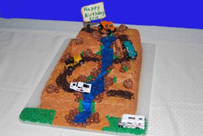 Dirt Track Truck Cake