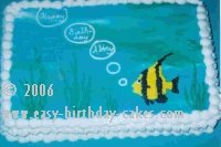 fish birthday cake