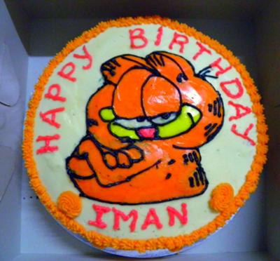 Garfield Birthday Cake