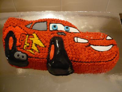 Lightning McQueen Birthday Cake