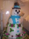 Frosty the Snowman Cake